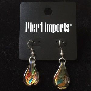 Pier 1 Imports Glass Earrings